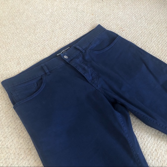 BALENCIAGA Navy Chinos, Size 32 - Picture 15 of 16